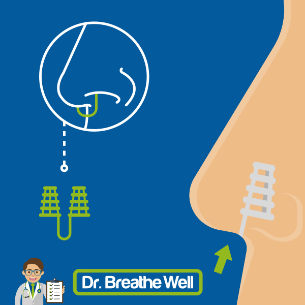 dr breathe well anti snurk neusspreider stevig in neus grafisch